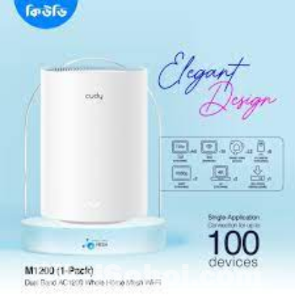 Cudy M1200 AC1200 Whole Home Mesh WiFi Router (1 Pack)